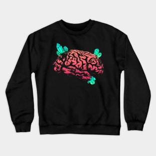 Crystals Brain - Red and Green Crewneck Sweatshirt